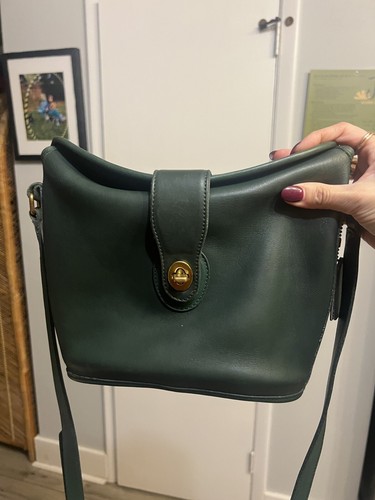 Extremely Rare Made In USA Old Coach 9085 Shoulder Bag Black
