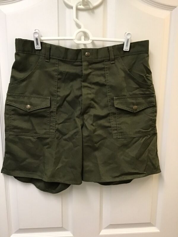 Boy Scouts of America Men’s Official Uniform Shorts Green Size 34 7” EUC 792