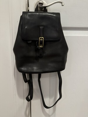 Coach Backpack  Black Excellent Condition