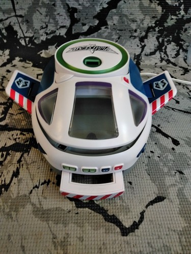 Disney Toy Story Buzz Lightyear CD Boombox Player Pixar Space Ship Works Great💥
