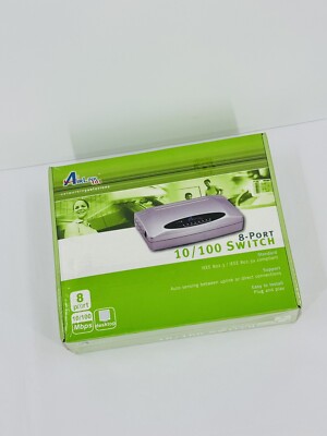 Airlink 101 ASW108 8 Port 10/100 Switch New & Sealed