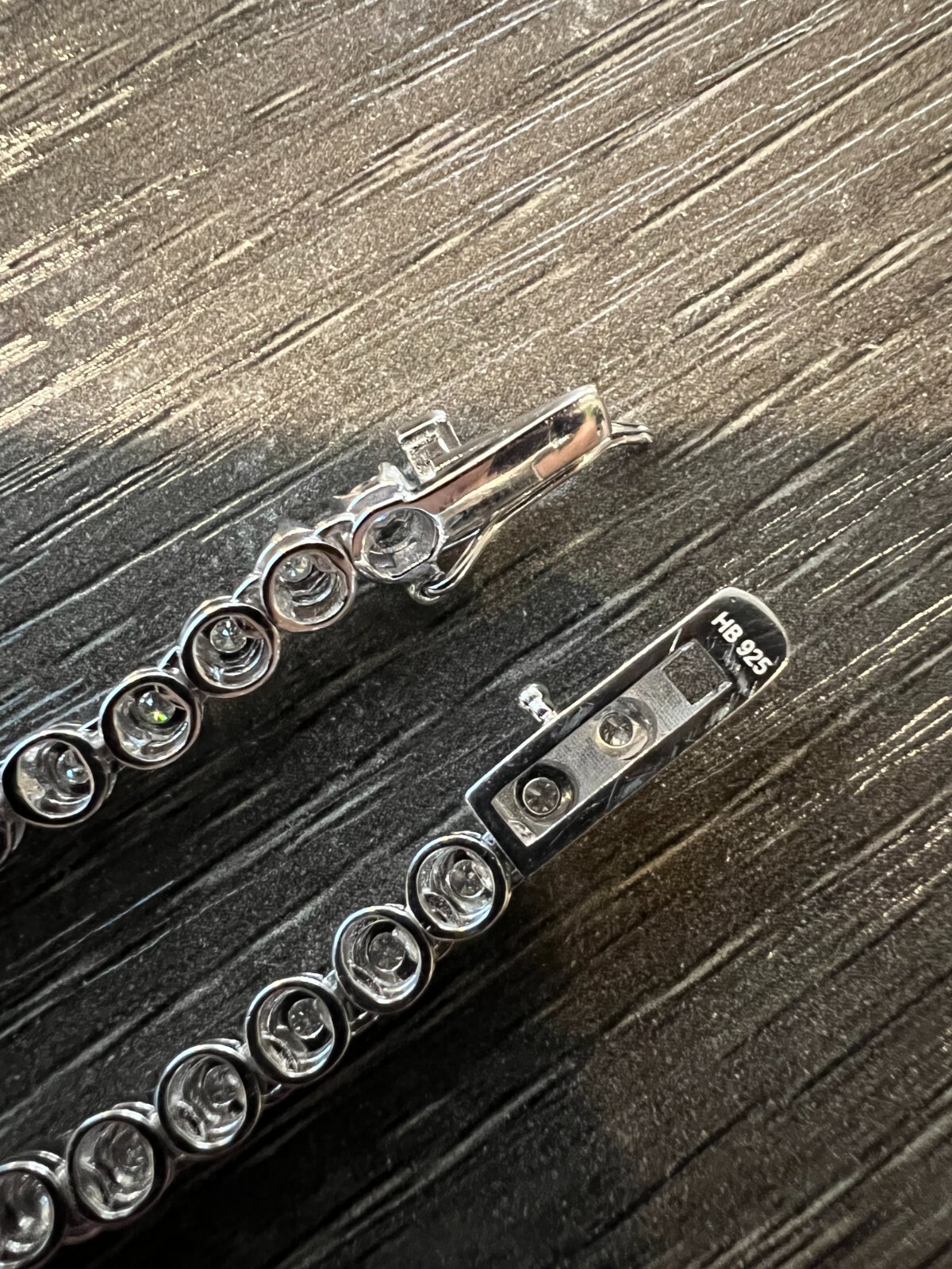 Pre-owned Harlembing 3mm Natural Vs D Diamond Illusion Set Tennis Chain Necklace In 925 Silver 2-3ct In White/colorless