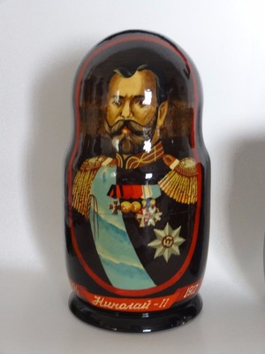 czar nicholas matryoshka 10 pc