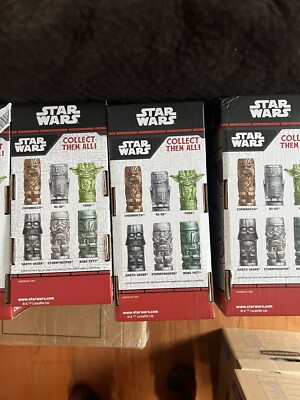 GEEKI TIKI TIKIS STAR WARS CERAMIC MUGS WITH BOXES SET OF 6 SIX ORIGINAL NEW