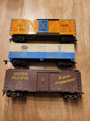 Ho Scale Old Freight Car Lot Of 3