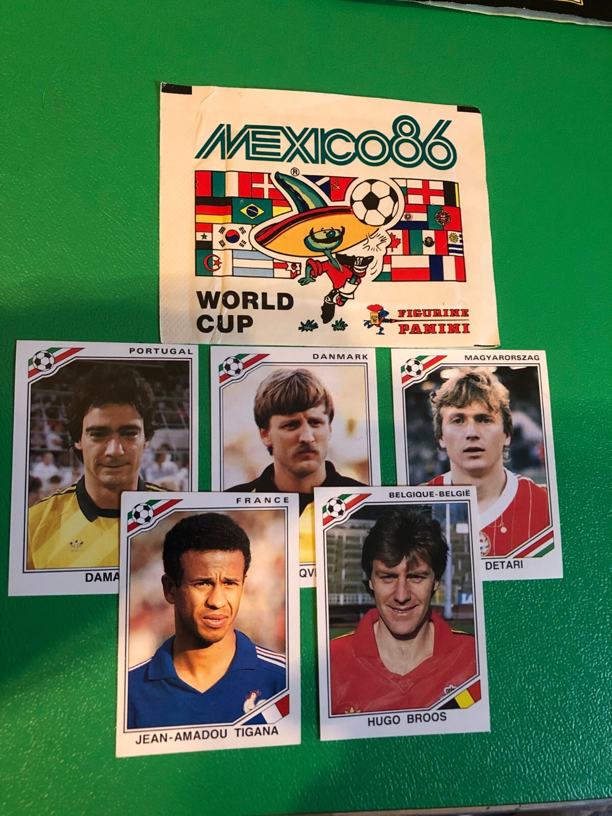 PANINI MEXICO 86 WORLD CUP STICKERS LOT + EMPTY PACKET