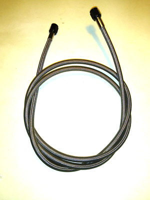 6AN NITROUS OXIDE LINE 6ft STAINLESS STEEL BRAIDED WITH BLACK ENDS