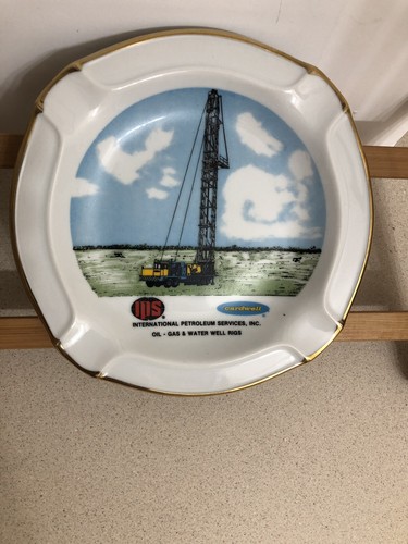 IPS - International Petroleum Services Cardwell - Workover Rig - Vintage Ashtray