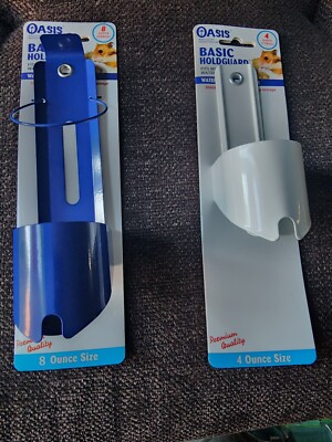 Pair of Oasis Basic Hold-Guard Water Bottle Holder For Small Pets 8 oz & 4 oz 