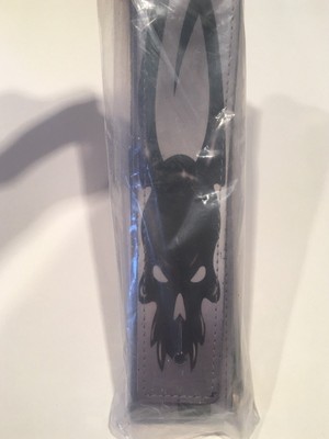 Perri's Leather Tribal Skulls Air Brushed Guitar Strap
