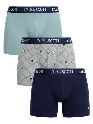Мужские плавки Elliot от Lyle & Scott, 3 штуки, разноцветные