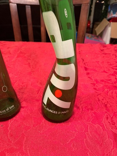 Lot Of 3 Stretch Bottles 7up Bubble Up Nesbitts