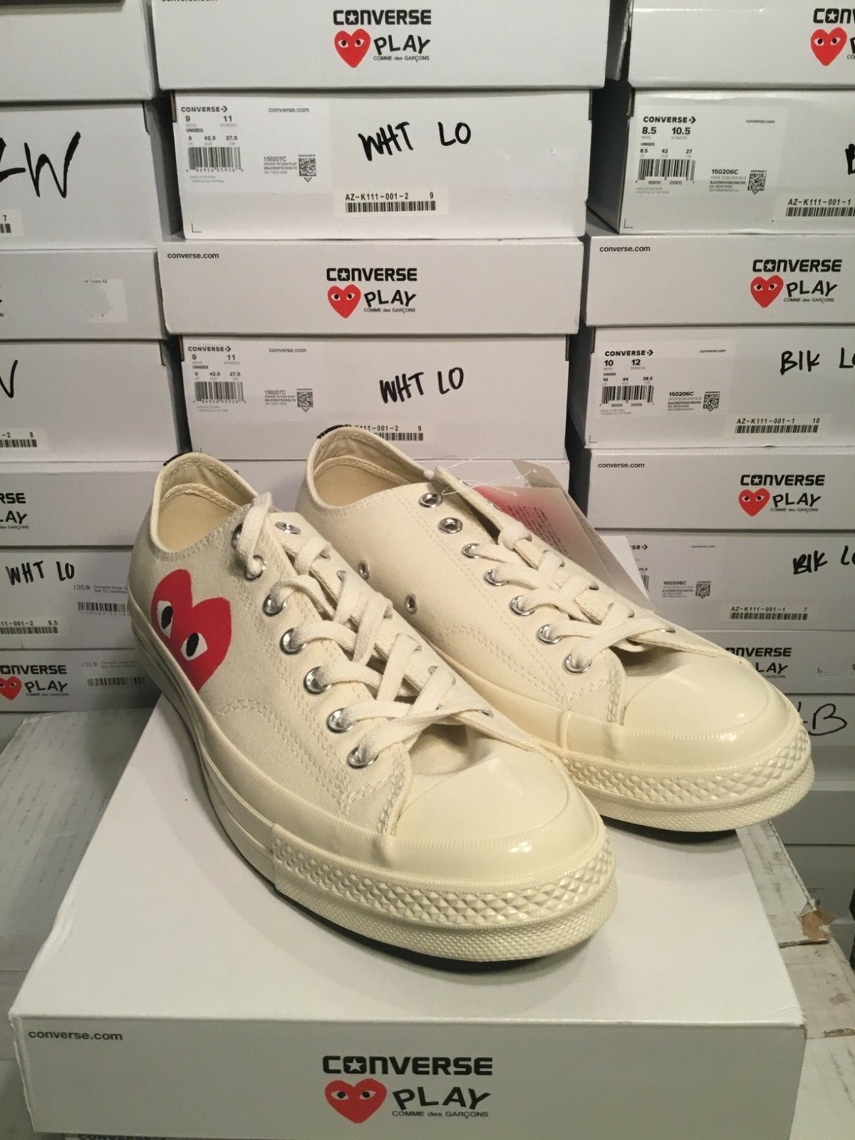 cdg converse size 3