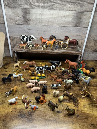 Large Play Animal Lot. Safari Ltd, Battat, New-Ray. Farm And
