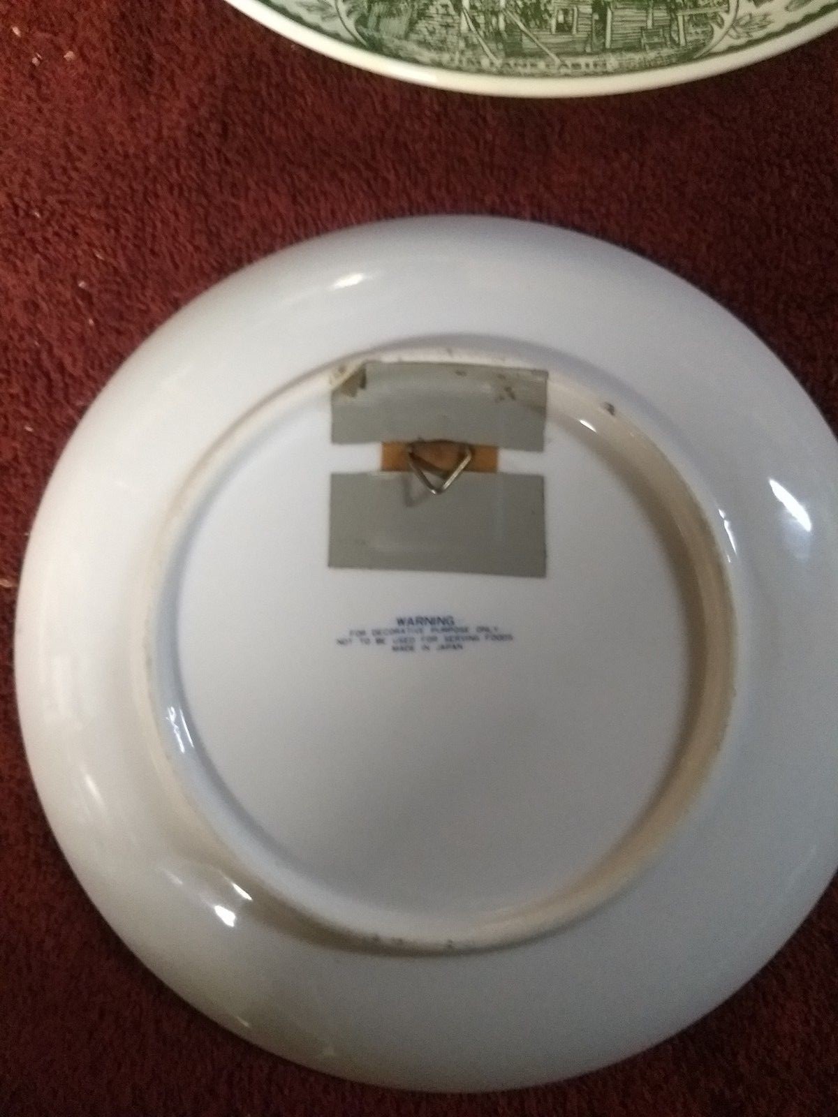 vintage the old homestead in winter currier and ives  plate