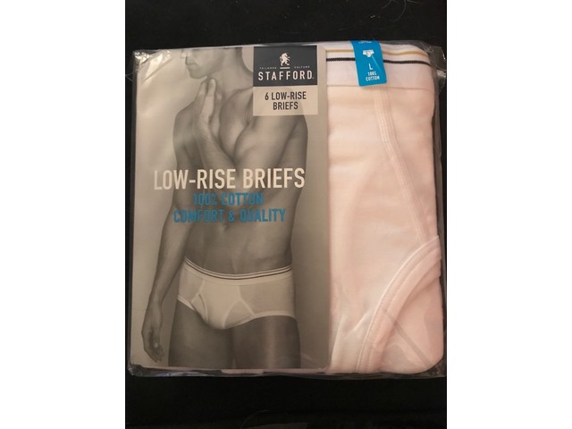 NWT Men’s Stafford Low Rise Briefs Size Large Multi 6 Briefs #1309L