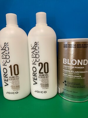 Joico Blonde Life Lightening Powder & Vero Kpak Creme Developer Duo (Choose)