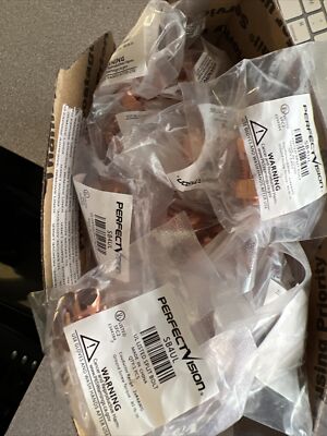 25 LOT PERFECT VISION SB4UL #4 SPLIT BOLD UL APPROVED GROUND BRASS SOLID COPPER