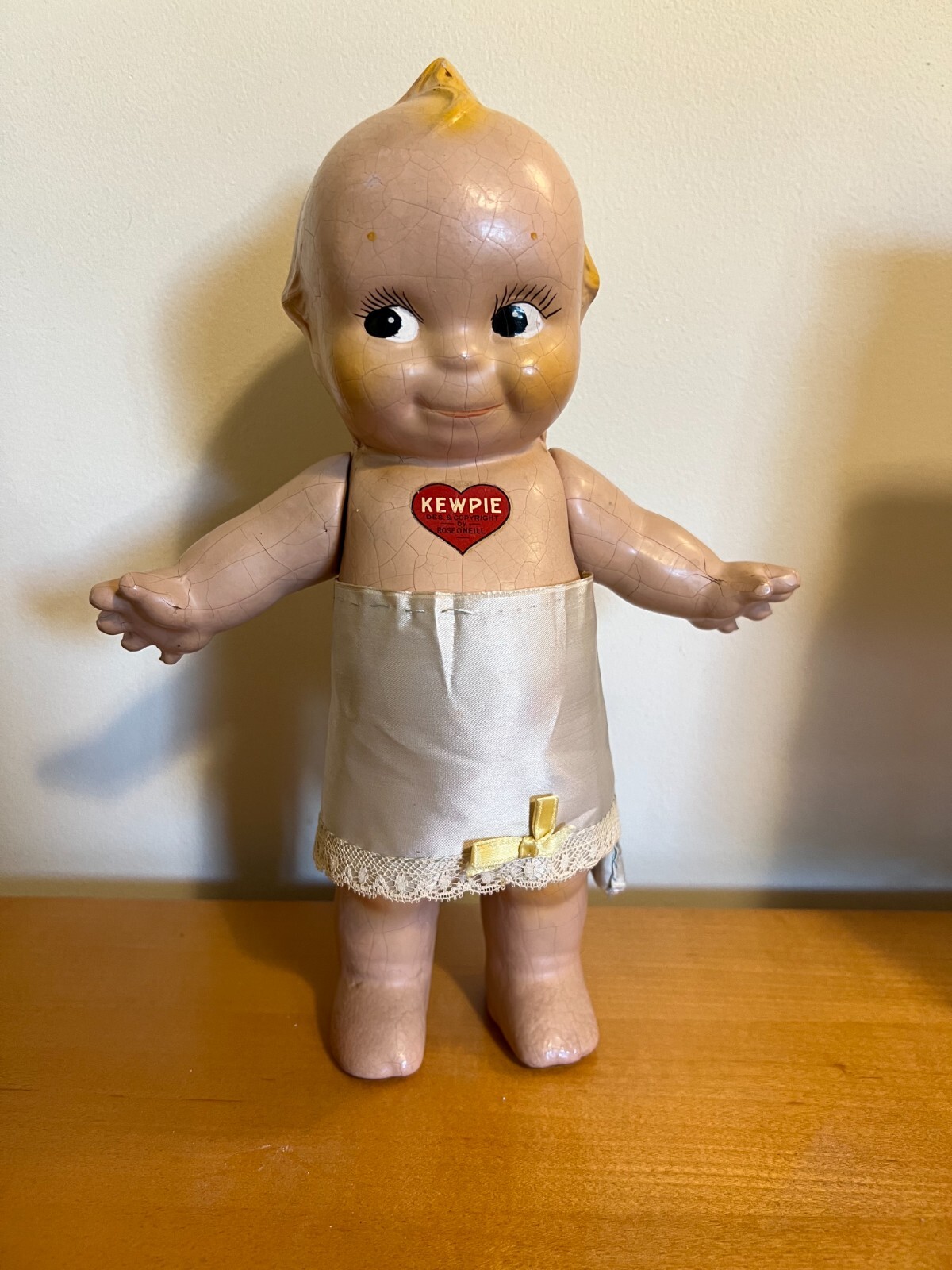 Vintage 11 in Rose O'Neill composition winged Kewpie Doll