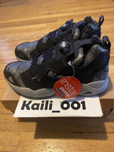 Pre-owned Reebok Pump Fury Black Snakeskin Japan Pump Alife Limited Asia Uk B