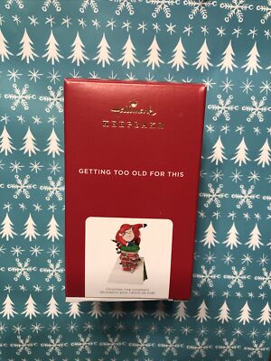 HALLMARK 2021 GETTING TOO OLD FOR THIS SANTA ORNAMENT  NEW MAGIC