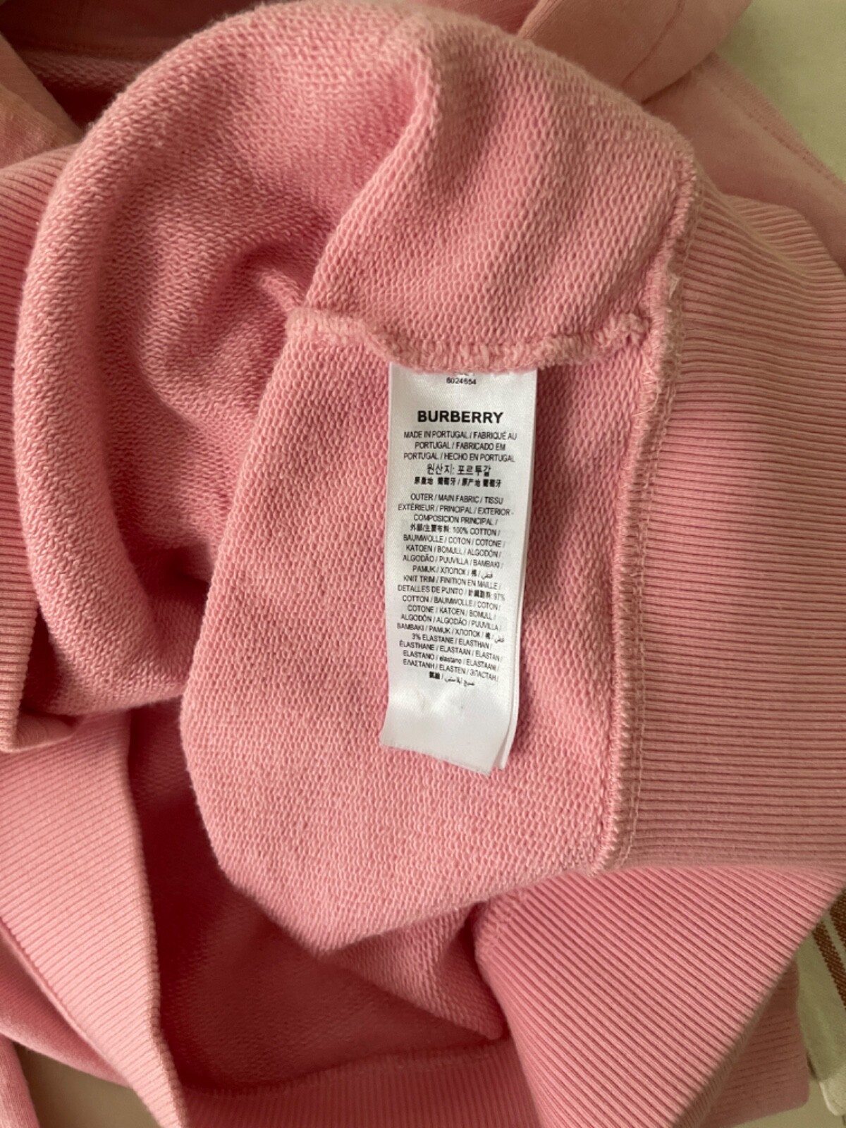 Burberry Women's Bambi Deer Hoodie Sweatshirt Pink Cotton XS S | eBay