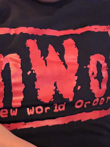 nwo new world order madness プロレス　tシャツ Amazon.com: TV Store New World Wrestling Black Mens