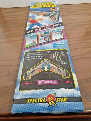 POWER GLIDER STARSHIP SPACE NEW 1998 TOY BIZ TOW THROW SPECTRA STAR KITE 20014*