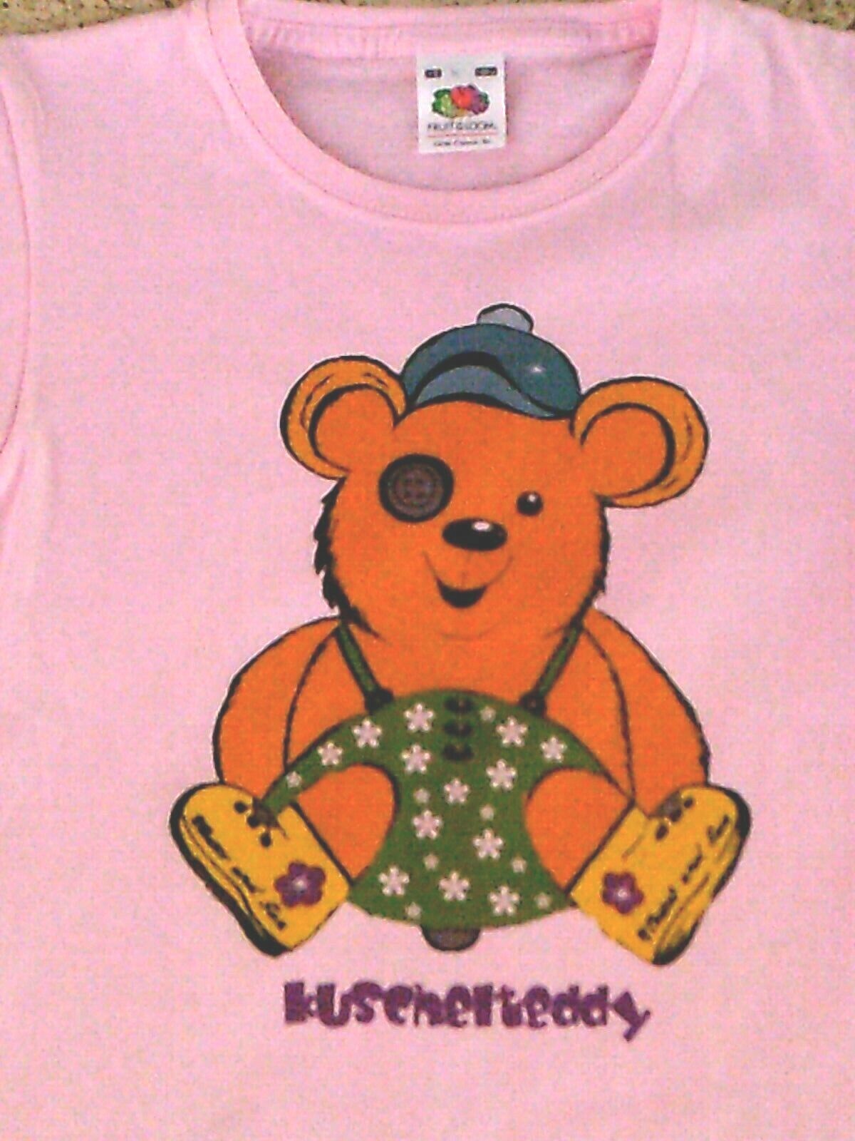 neues rosa Mädchen Sommer Shirt TShirt mit Teddy Gr. 128 