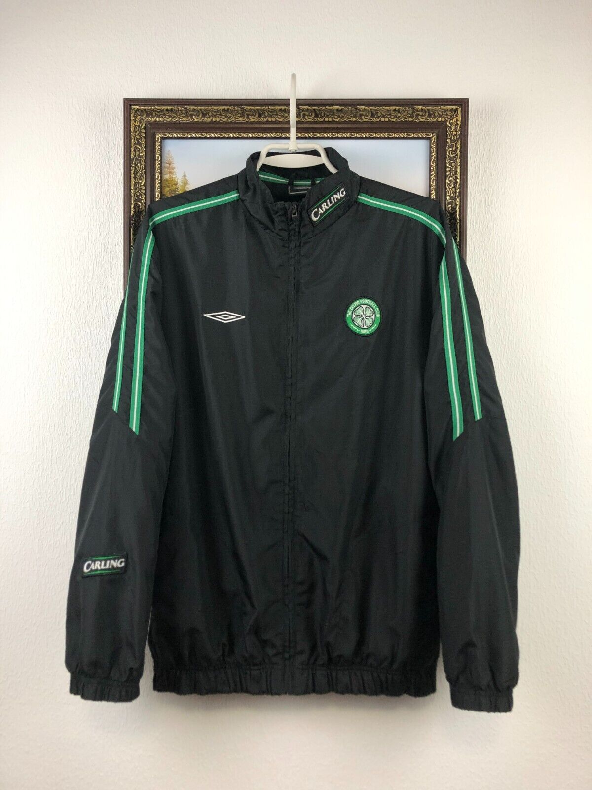 Vintage FC Celtic Football Jacket Soccer Track Top Zip Umbro Vintage FC Celtic Football Jacket Soccer Track Top Zip Umbro