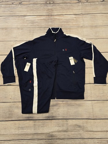 Men&rsquo;s Polo Ralph Lauren Interlock Navy Sweatsuit/Jacket & Jogger set Size XL