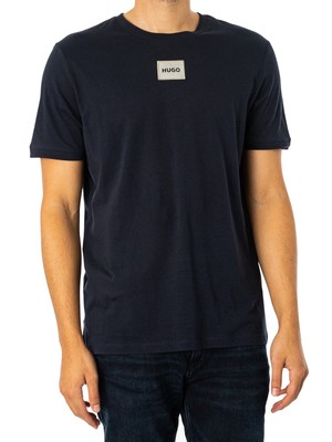 

Мужская футболка HUGO Diragolino, синяя, Синий, 50484698-10229761-405