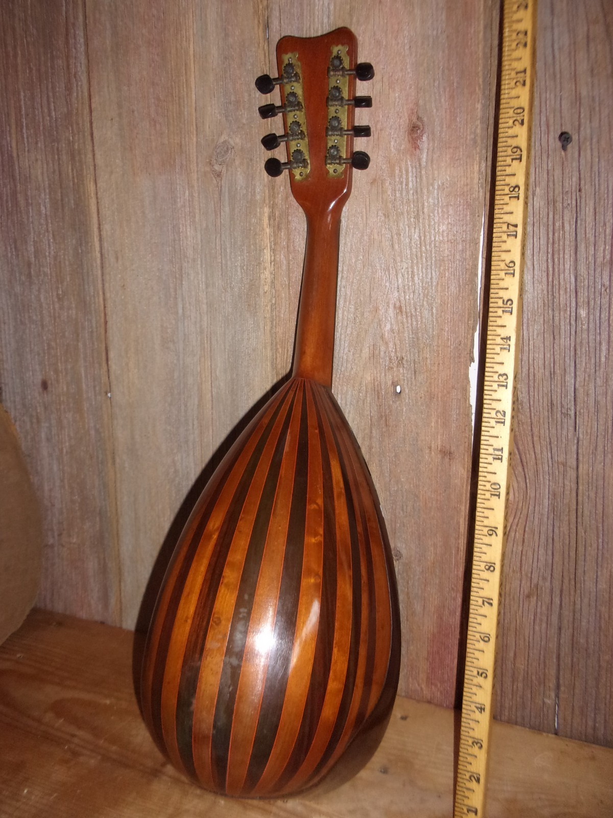 Vintage 8-String Mandolin Bowl Back Style with Case~Fancy inlay