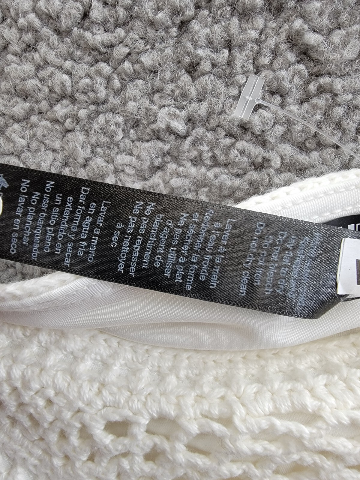 Beach Riot Kaylin Crocheted Bikini Bottoms Women's M White Elastic Waist Pull On - Picture 12 of 17