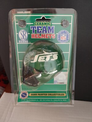 NEW YORK JETS 1997 CERAMIC HAND PAINTED TEAM HELMET - SCORE BOARD INC