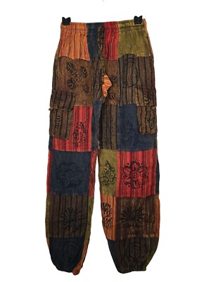 Nomad Travels Patchwork Harem Pants Hippie Stamps By The Little Bazaar
