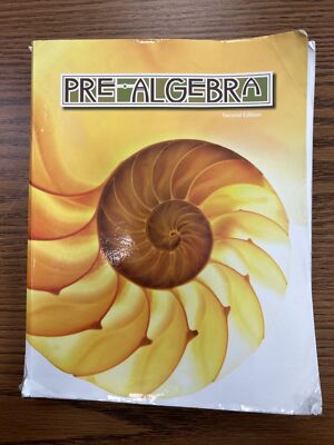 BJU Press Pre Algebra  Grade 8 Math Student Text  2nd Ed. Good Working Condition