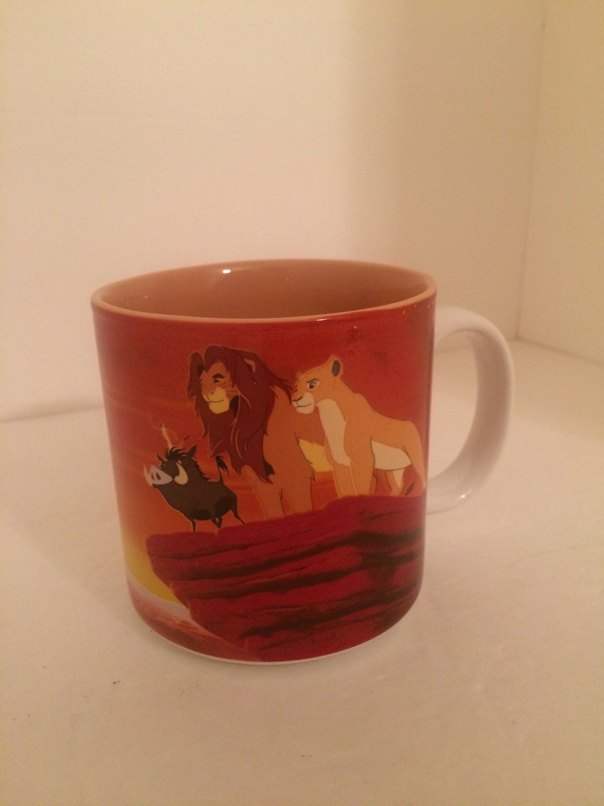 LION KING Coffee Cup Simba Mug Disney Store Collectible - Retired