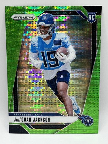 2024 PANINI PRIZM JHA'QUAN JACKSON RC NEON GREEN PULSAR #352
