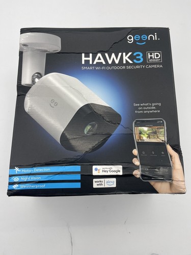 Hawk 3 HD 1080p Outdoor Security Camera, IP66 Weatherproof WiFi Surveillance ...