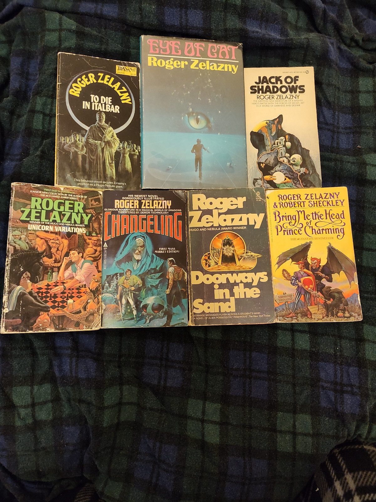 Book Bundle, 7 by Roger Zelazny; Vintage Paperbacks, 1