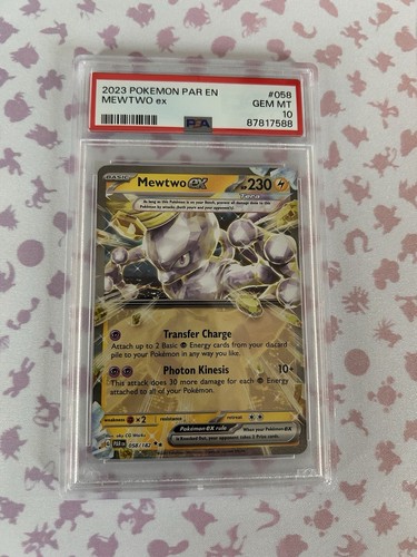Pokemon Paradox Rift PAR EN 058 Mewtwo EX PSA 10 | eBay