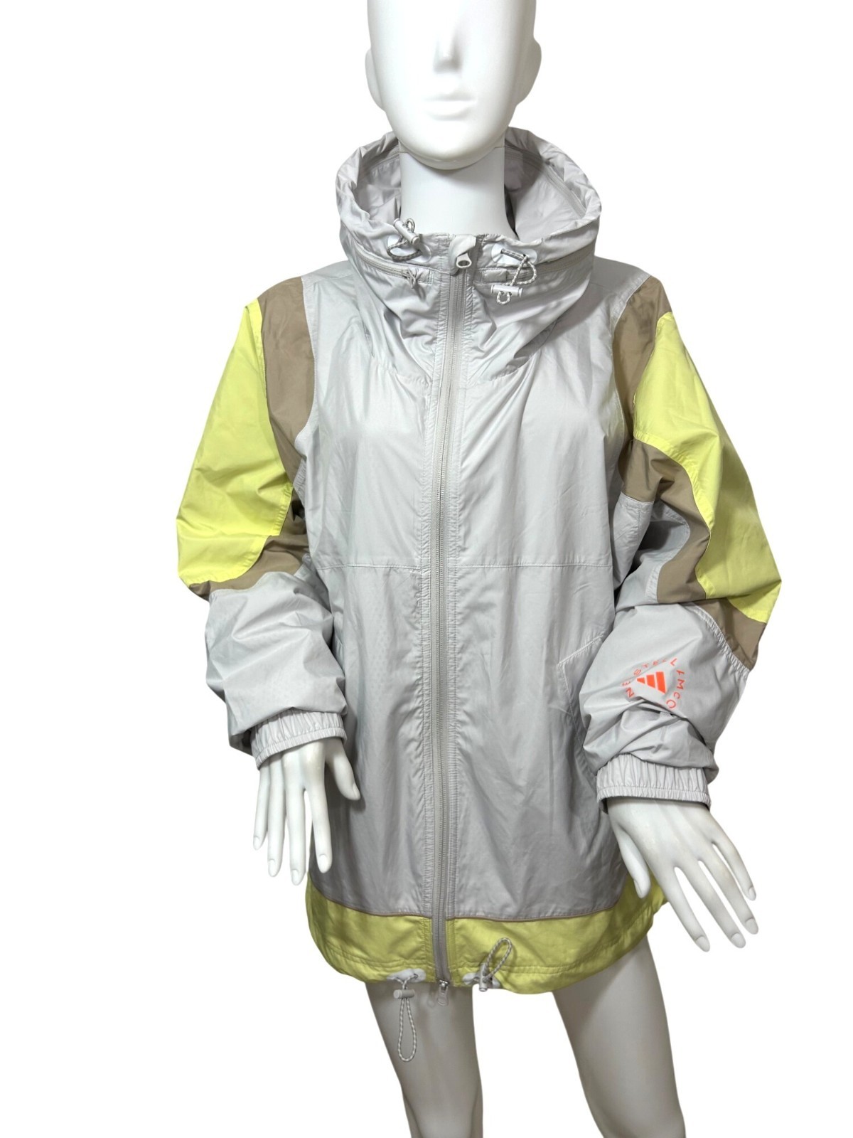 Adidas Stella McCartney Track Top S Oversized Grey Yellow