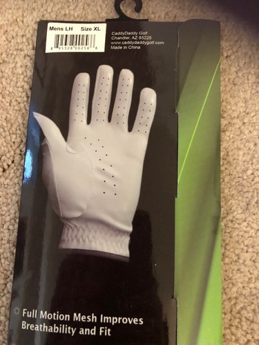 Caddy Daddy Mens Left Handed Size Large Talon Golf Glove New