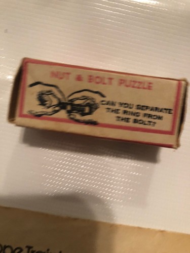 Nut And Bolt Puzzle Genius Pet Rope Vintage Toys