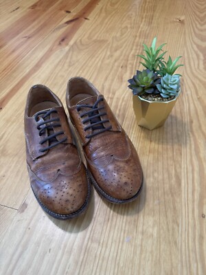 Bed Stu Cobbler Oxford Shoes Women s SZ 8.5 Brown Leather Brogue Wingtip
