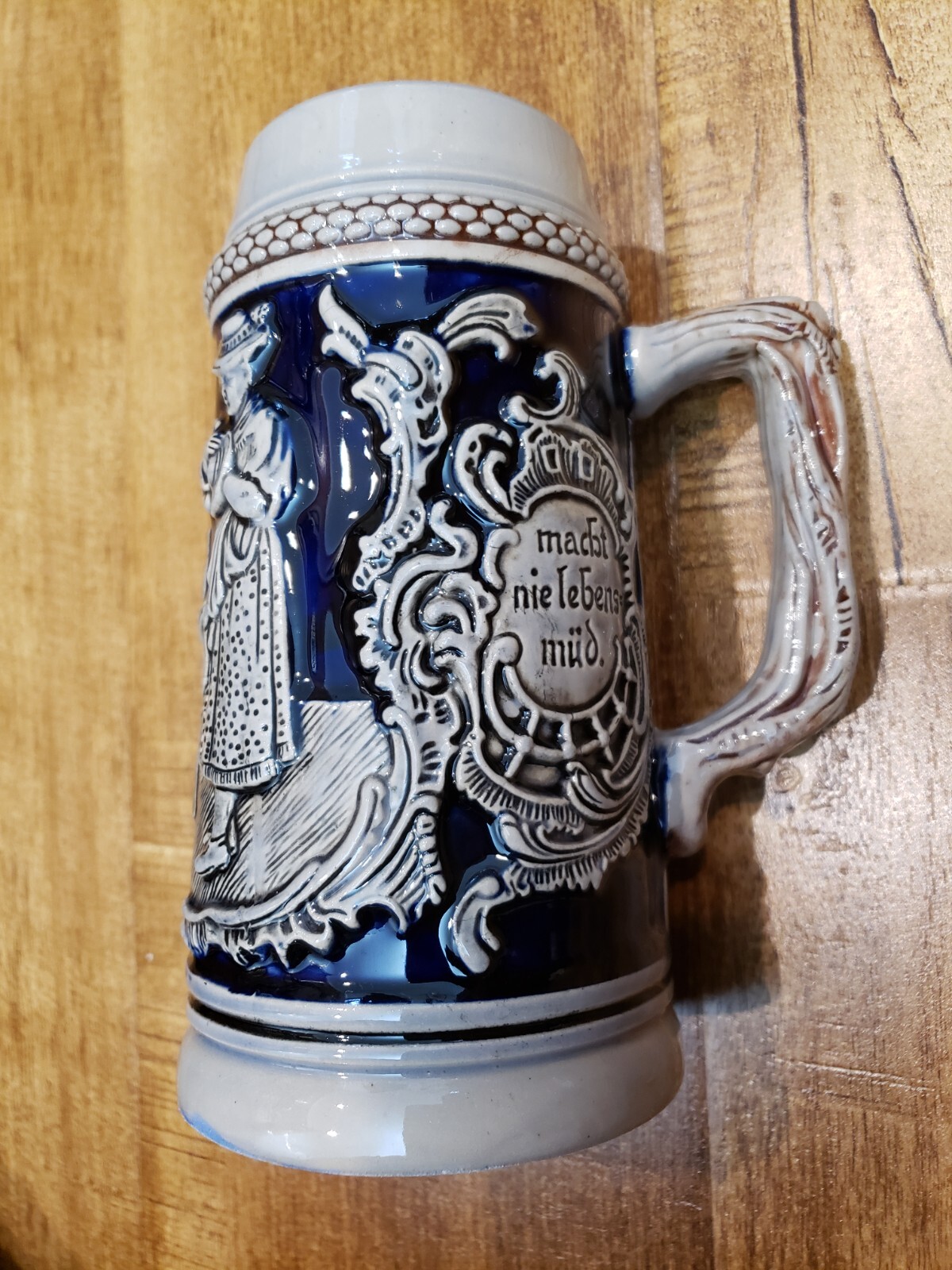 Vintage W. GERMANY BEER STEIN MUG Bier U. Frohes Lied Macht
