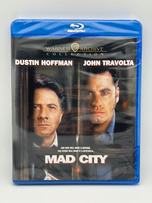Mad City (1997) Blu-ray Warner Archive Dustin Hoffman John Travolta Thriller NEW