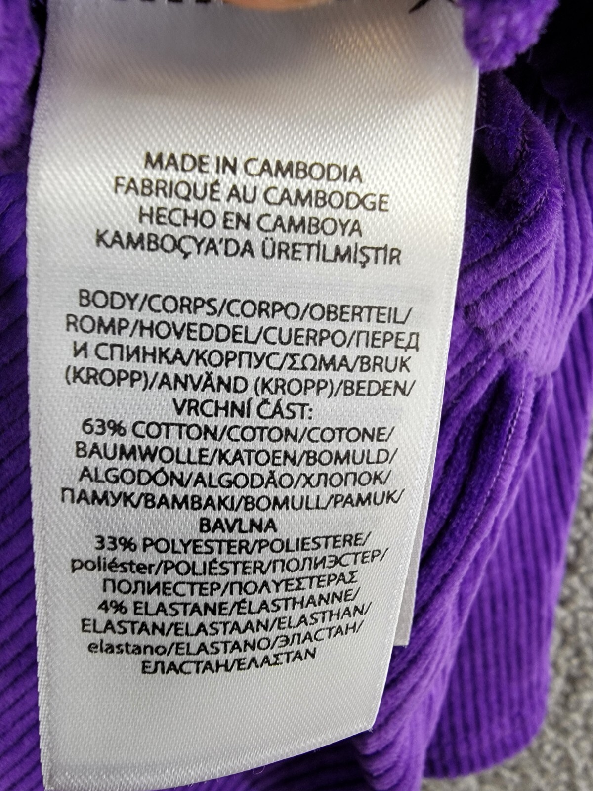 Polo Ralph Lauren Tiered Corduroy Skirt Big Girls L 12-14 Opulent Purple Pull On - Picture 12 of 15