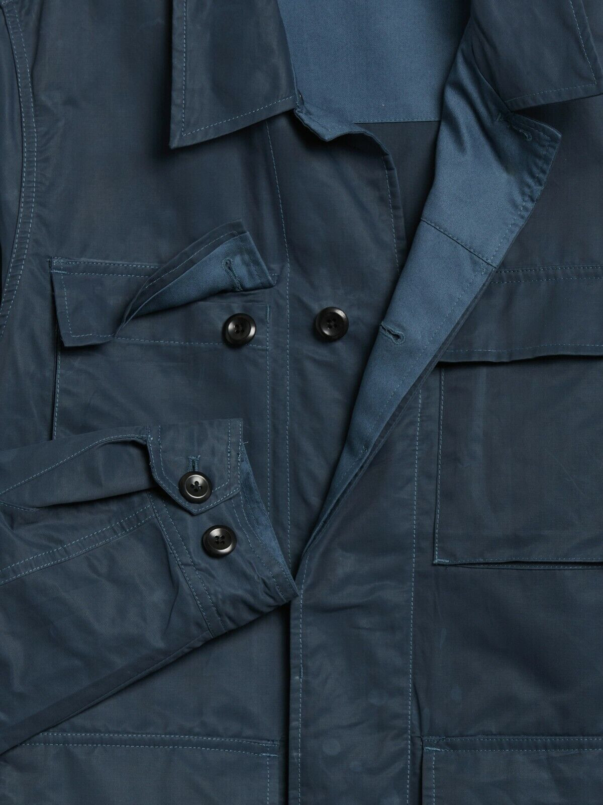Banana Republic L Water-Resistant Field Jacket Large Army Green #746130 NEW